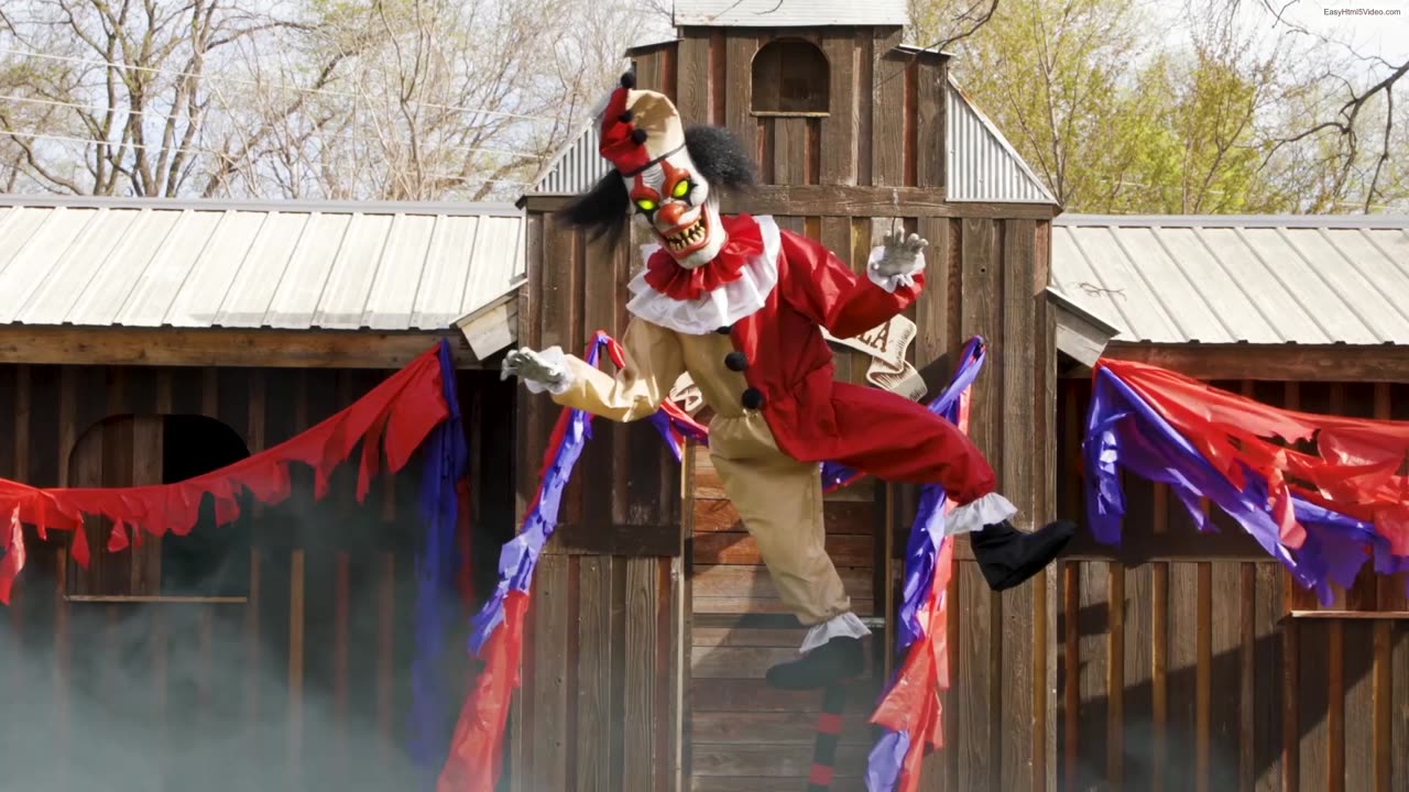 96 Inch - Sideshow Balancing Clown Animated Halloween Prop - MR5125306