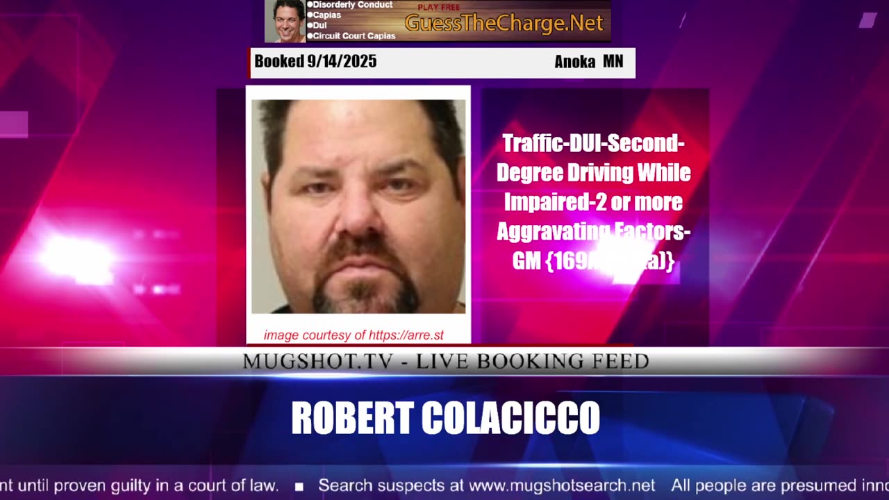 Mugshot TV - Live Arrest Booking Video Stream