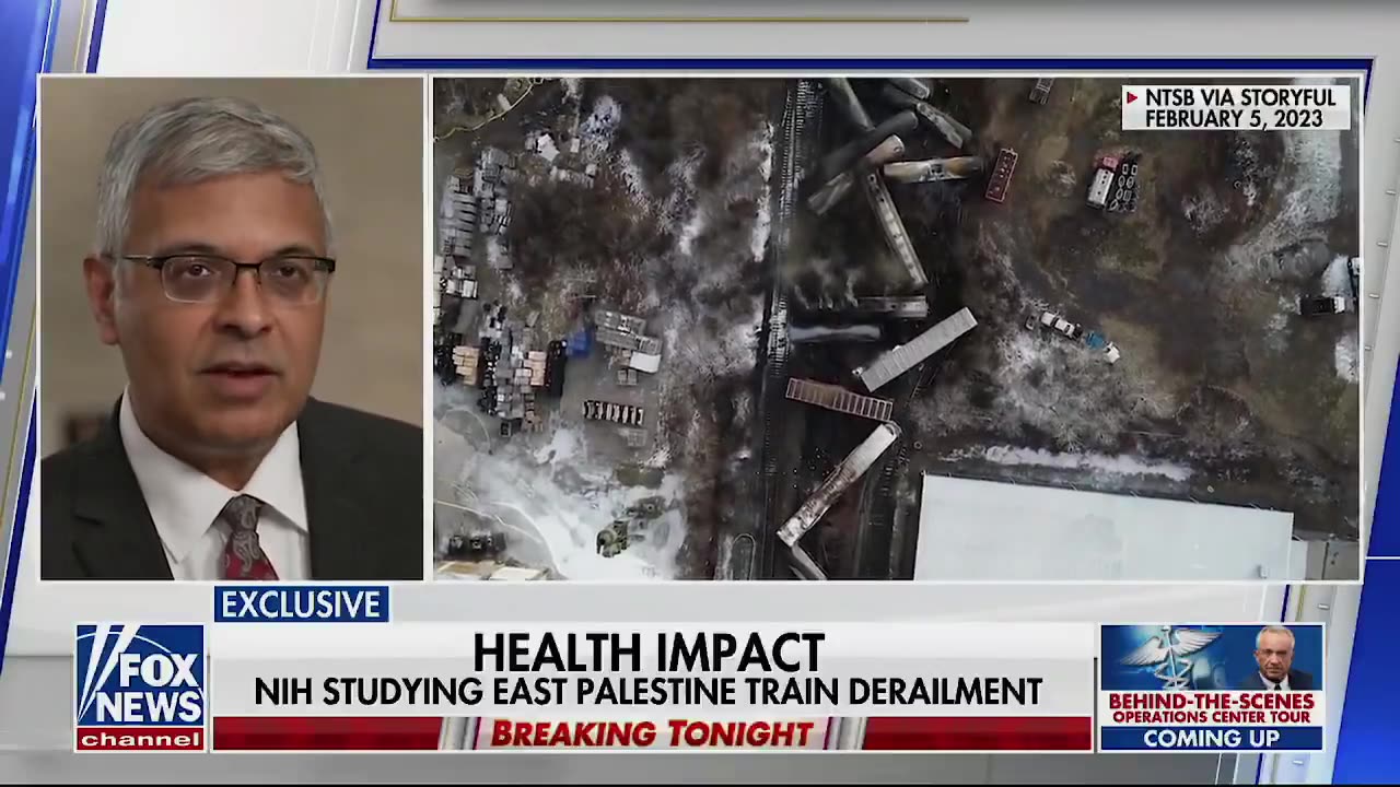 BREAKING! NIH Bhattacharya' working w/ VP Vance to study health of EAST PALESTINE, OHIO train derailment victims! 5.31.25