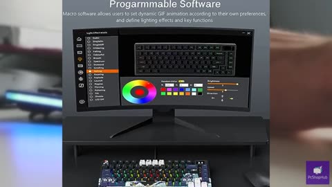 Womier S-K80 75% Keyboard with Color Multimedia Display Mechanical Gaming Keyboa