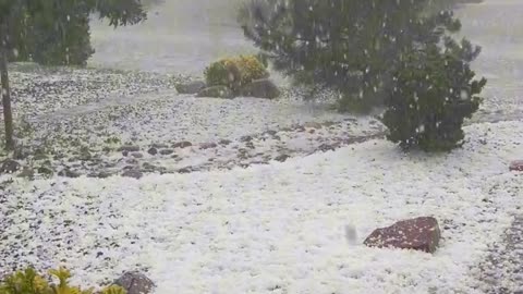 massive hailstorm