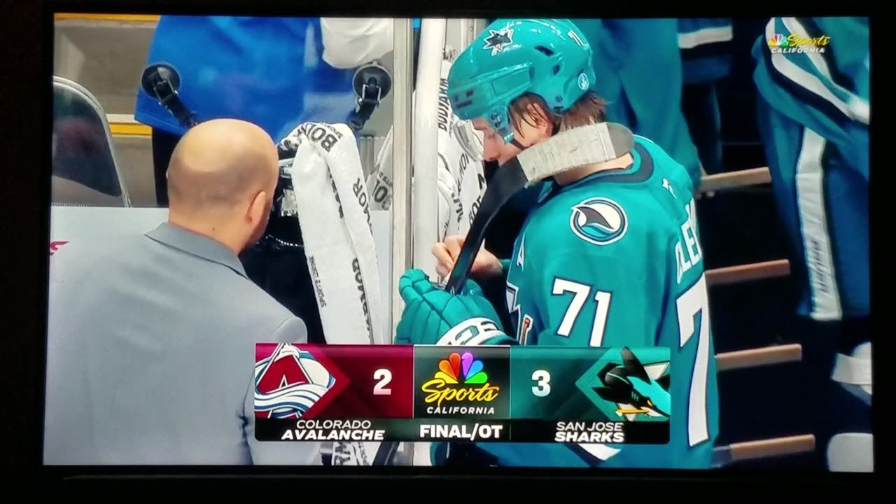 COL vs SJ - Sharks Win in OT 3-2