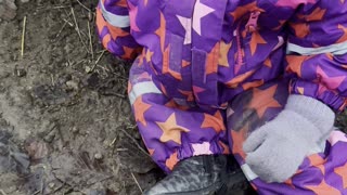 Baby Kayla Petting Her Cute Bunnies 🐰💛