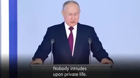 Putin: "Look at what the West is doing with their own people."