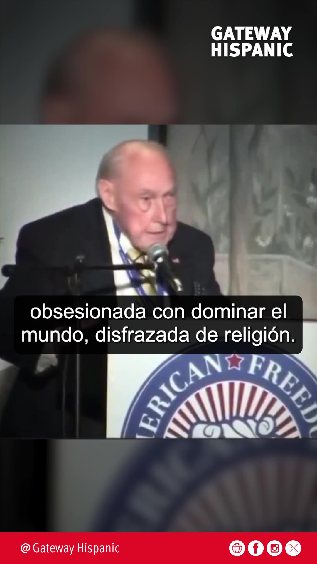 Admiral James Lyons Islam is a totalitarian ideology masquerading as a religion