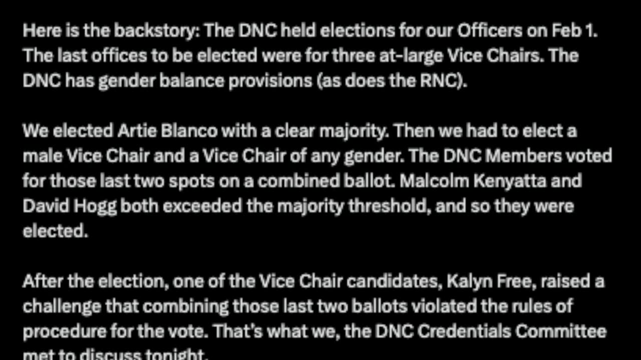 John Ward - The DNC Ends David Hogg's Career