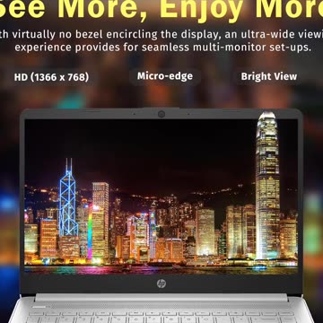 HP Stream 14" HD BrightView Laptop, Intel Celeron N150, 16GB RAM, 288GB Storage (128GB