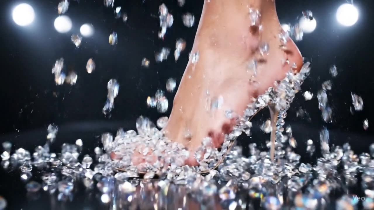 Luxury Crystal Embellished High Heel Shoes