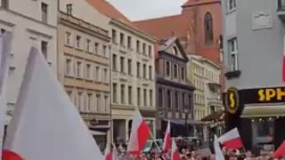 Massive protests in Poland today against open borders happening in over 80 cities