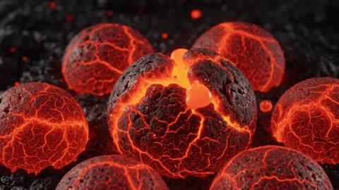 Volcanic kernels popping ASMR