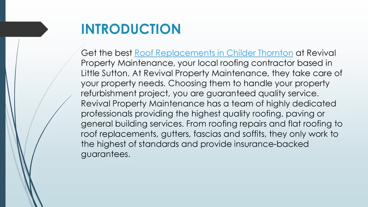 Get the best Roof Replacements in Childer Thornton