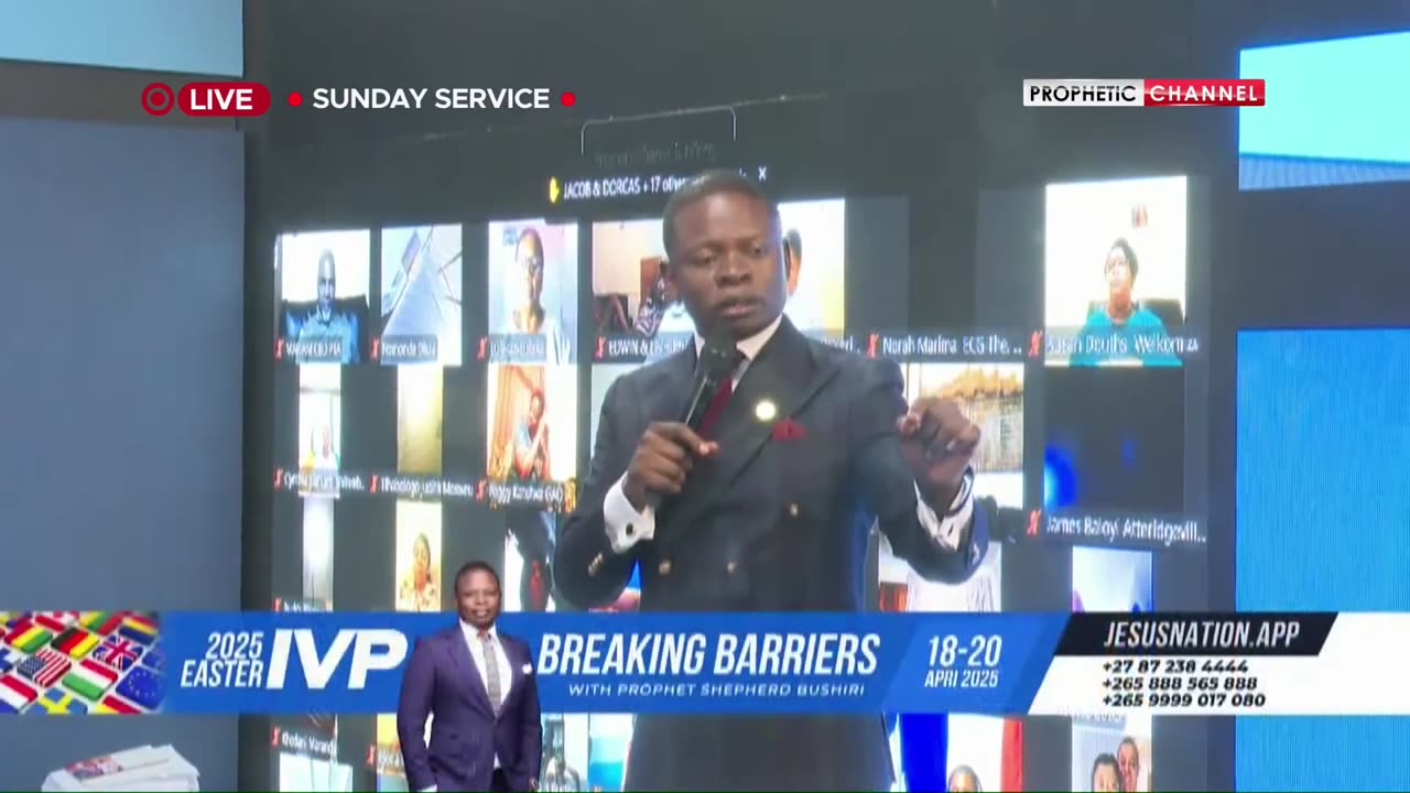 Sunday Service LIVE - ECG - The Jesus Nation Church - PROPHET SHEPHERD BUSHIRI 13.04.2025 [evening]