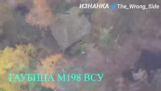 🚁💥 Ukraine Russia War | Lancet Drone Hits Ukrainian M198 Howitzer | RCF