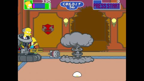 The Simpsons Arcade Game – Final Boss Fight & ending 🤖 Mr. Burns Mech Battle (1991 Konami)