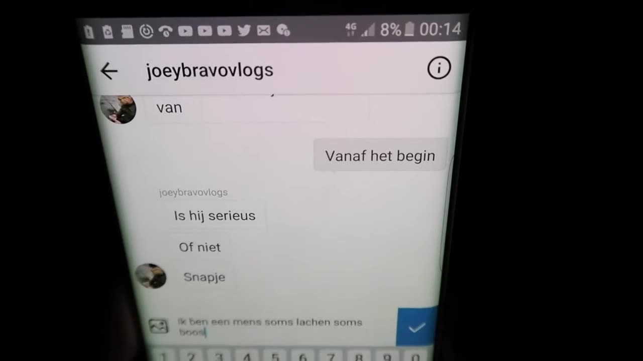 Ofux bedreigd Joey Bravo