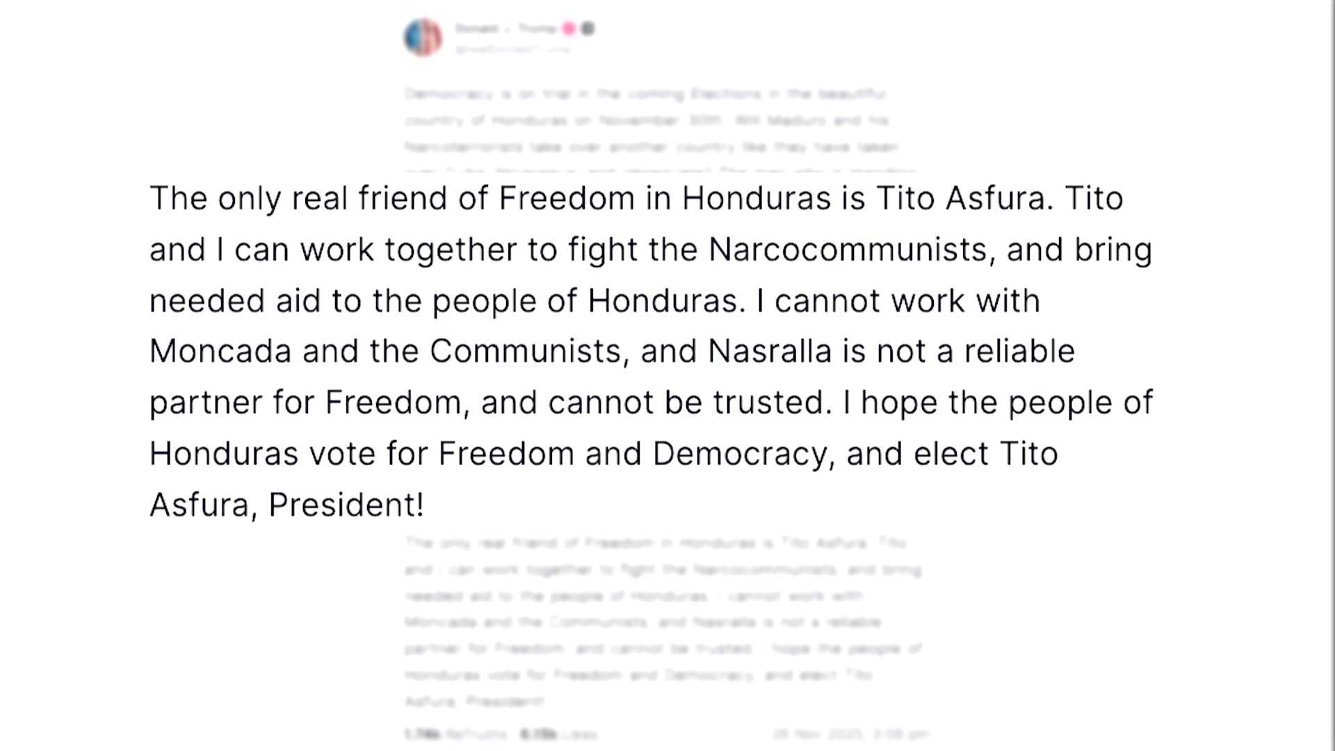 Conservative Asfura leads Honduras election amid fraud concerns