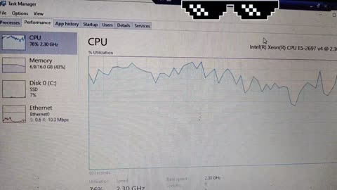 PC Cpu work hard