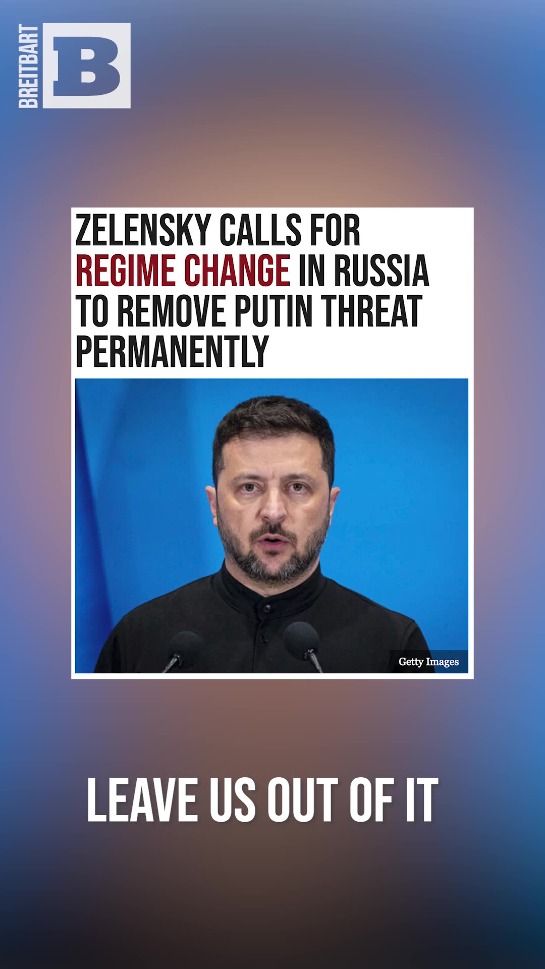 Leave Us Out of Your "Regime Change" Attempt