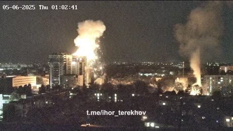 🎥🌌 Ukraine Russia War | Kharkiv Under Attack: UAV Strikes During Night | RCF