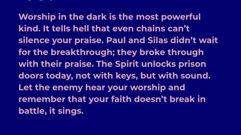 Faith That Worships in the Dark