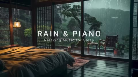 Relaxing Piano Music & Rain Sounds for Deep Sleep, Stress Relief and Anxiety, Meditation, Calming