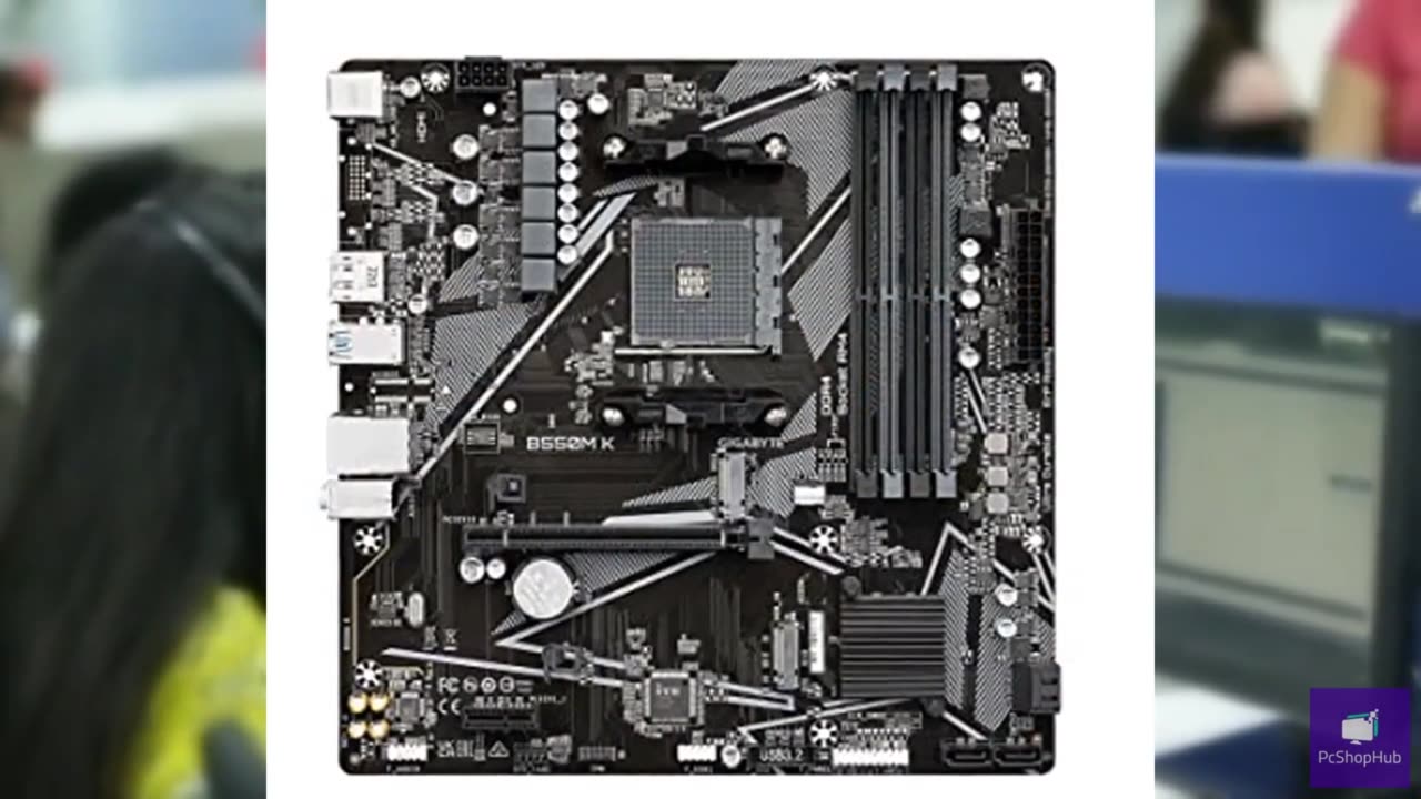GIGABYTE B550M K Motherboard, Supports AMD AM4 Ryzen 5000 Processors, Micro-ATX,