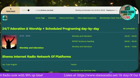 Shema Internet Radio Live Daily Stream