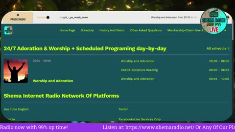 Shema Internet Radio Live Daily Stream