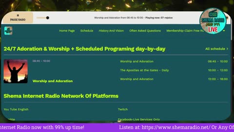 Shema Internet Radio Live Daily Stream