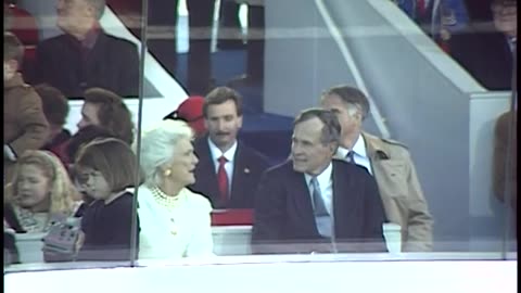 President Bush Attends the Inaugural Parade - 20 January 1989