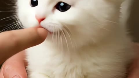 Kitten's Playful Hunger
