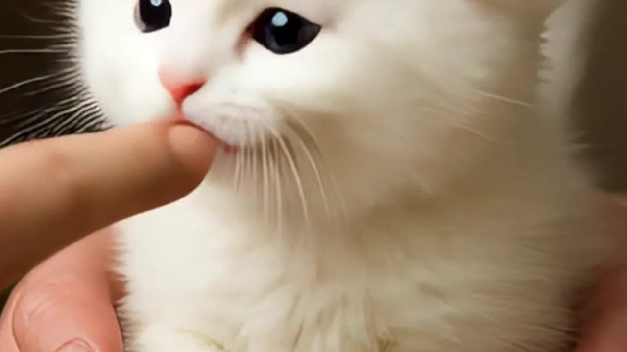 Kitten's Playful Hunger