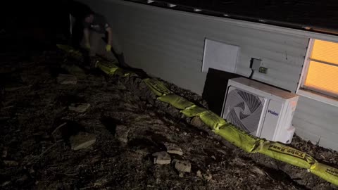 Burying My Truck To The Axles Trying To Save My House From A Flash Flood