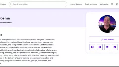 Jack Bosma: Udemy Instructor/Trainer