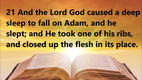 God makes the first woman from Adam’s side