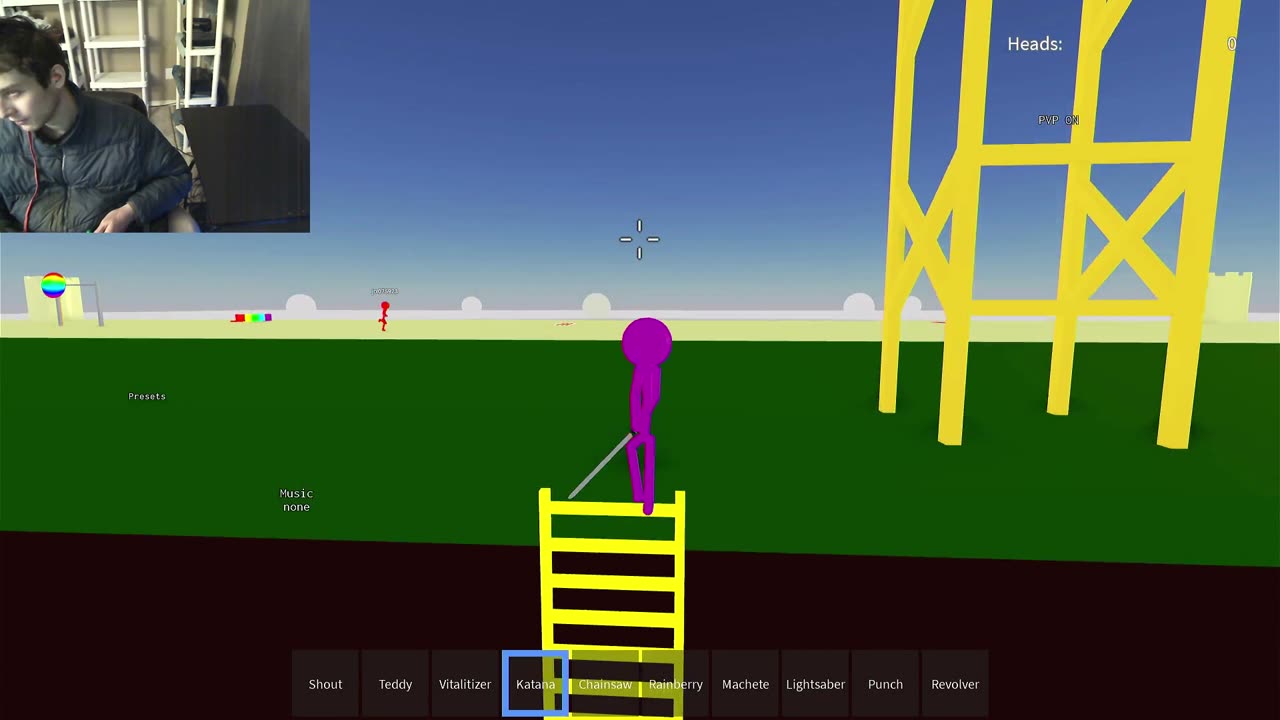 Roblox Stick Figure Sandbox Game Gameplay Part #1 With Live Commentary