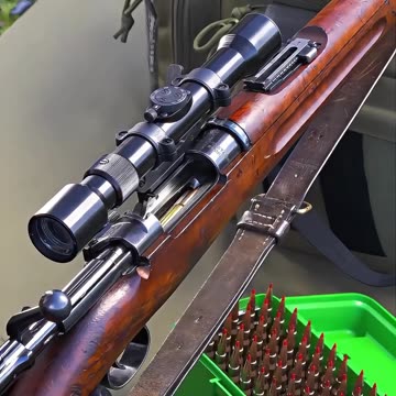 二战时期瑞典的最佳狙击步枪 #国外合法拍摄国内请勿模仿#武器科普#实弹射击#男人减速带#靶场射击