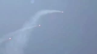 The interceptors that were launched towards the Iranian missiles
