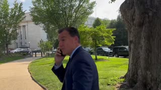 LOL: Dem Rep. Tom Suozzi pretends to take a phone call when asked about violent rioters