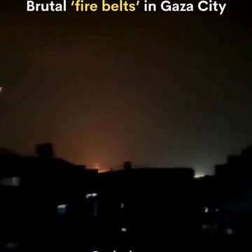 Jews continue to wipeout Gaza | Israeli aircrafts bombard Gaza City with intense airstrikes