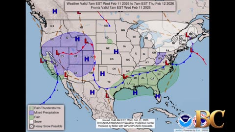National Weather Forecast (February 11, 2026)