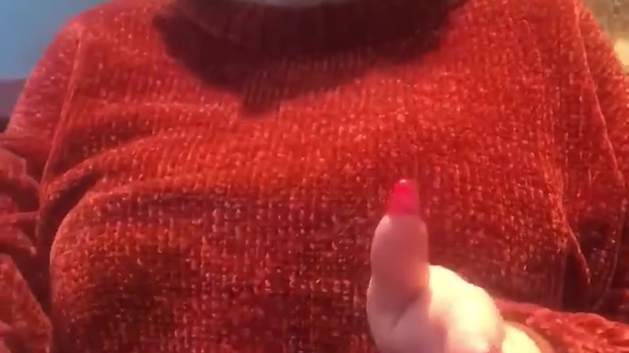 Coffee in my new burnt orange chenille sweater