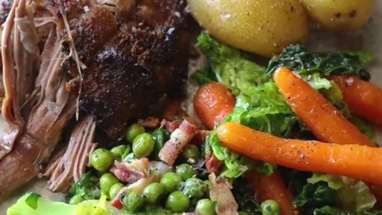 Slow Roast Lamb Dinner