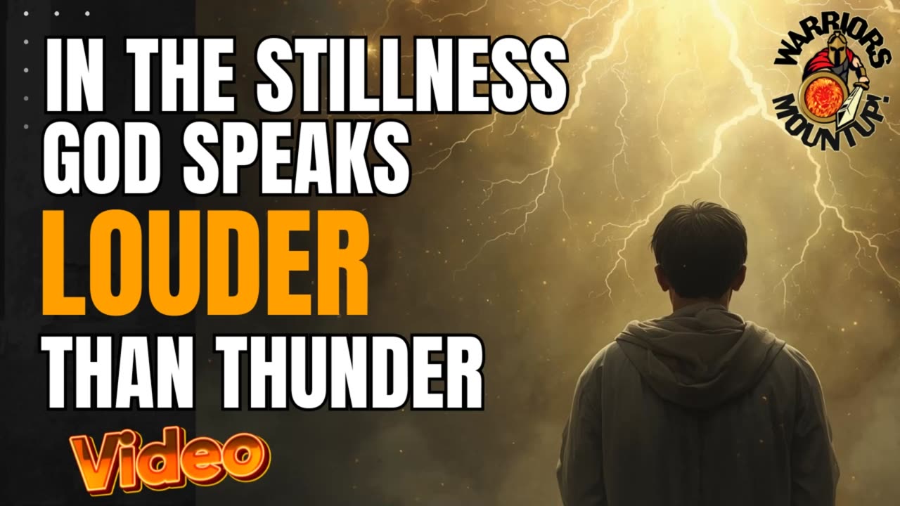 In The Stillness God Speaks Louder Than Thunder