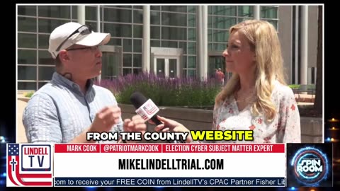 Mark Cook outside court on Arapahoe Cy CVR Tampering -from the Lindell Trial Day 3