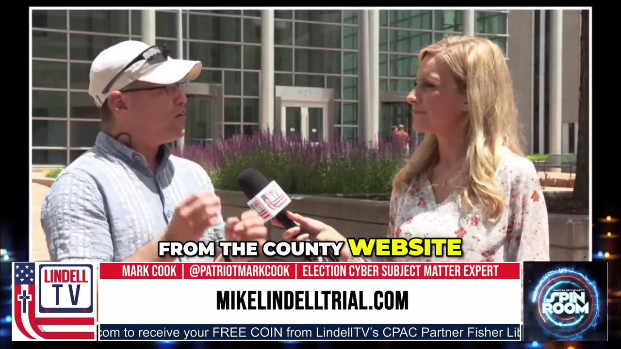 Mark Cook outside court on Arapahoe Cy CVR Tampering -from the Lindell Trial Day 3