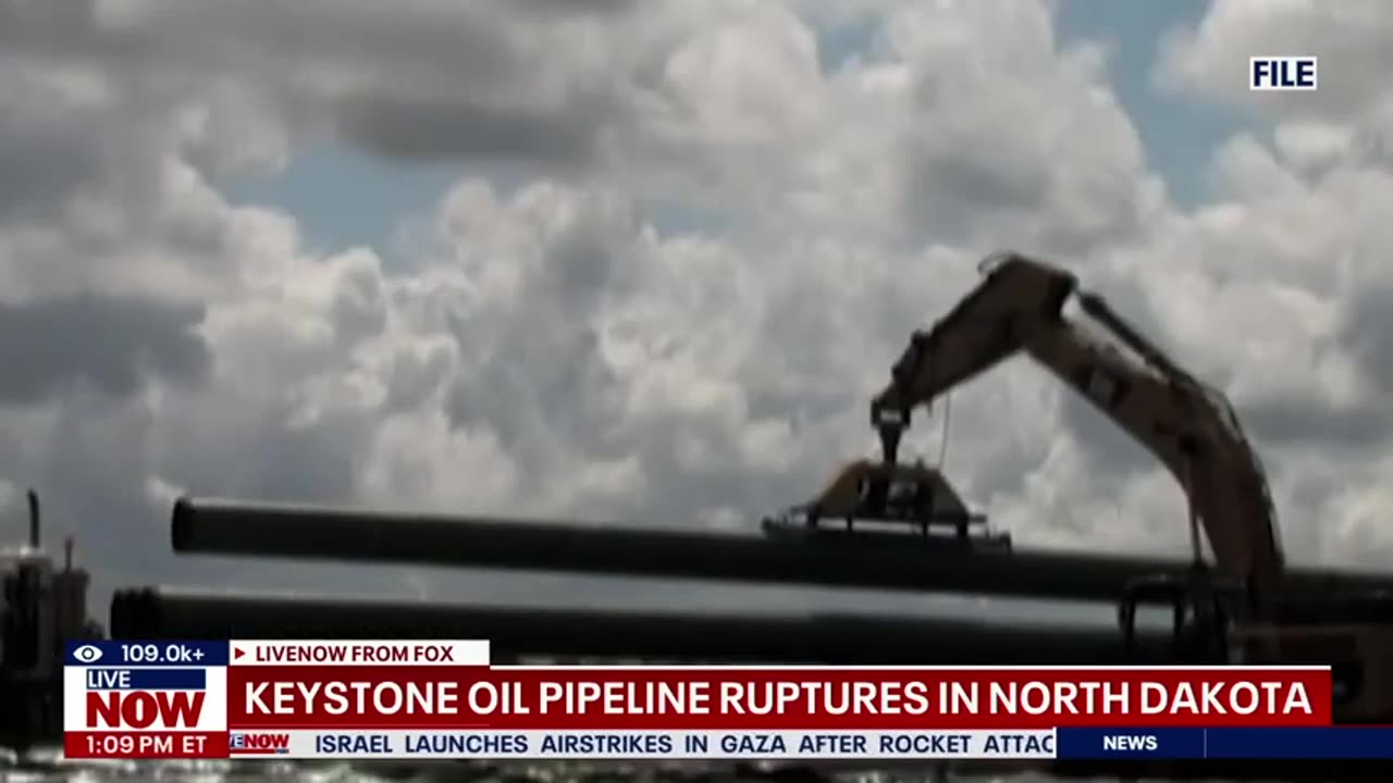 BREAKING: Keystone oil pipeline ruptures