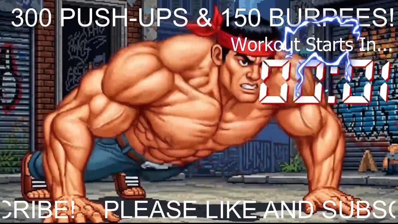 Everyday 300 push ups and 150 Burpees!