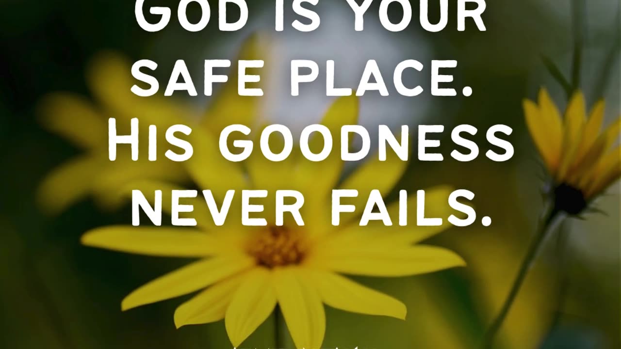 "The Lord is good, a refuge in times of trouble. He cares for those who trust in Him." — Nahum 1:7