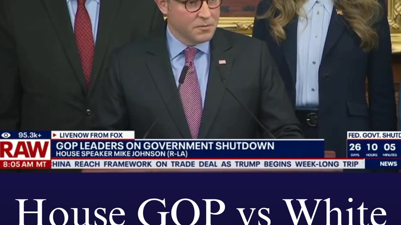 House GOP vs White House: 27 Days Without a Deal | U.S. Shutdown Update #News